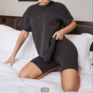 Shein biker short set